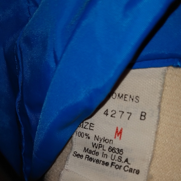 Vintage Llbean Blue Windbreaker Women's Rain Coat - Picture 8 of 10